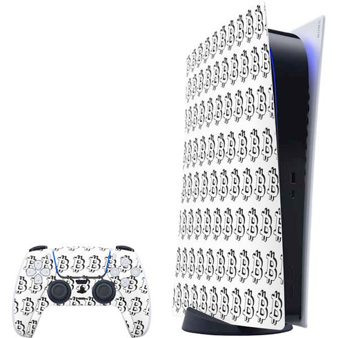 Bitcoin Pattern PS5 Digital Edition Bundle Skin